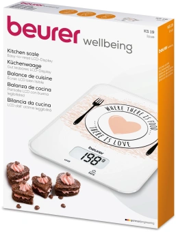 Весы кухонные электронные Beurer KS19 Love макс.вес:5кг рисунок - купить недорого с доставкой в интернет-магазине