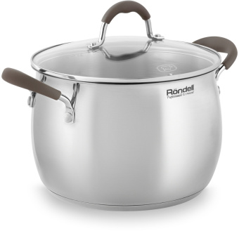 Кастрюля Rondell Konzept RDS-1230 6л. d=22см (с крышкой) стальной - купить недорого с доставкой в интернет-магазине