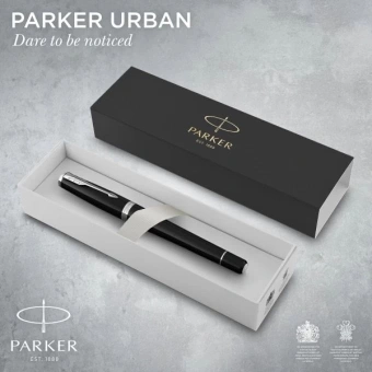 Ручка перьев. Parker Urban Core F309 (CW1931592) Muted Black CT F сталь нержавеющая подар.кор. - купить недорого с доставкой в интернет-магазине