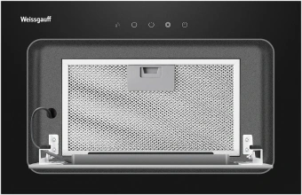 Вытяжка встраиваемая Weissgauff Aura 456 Touch черный управление: сенсорное (1 мотор) - купить недорого с доставкой в интернет-магазине