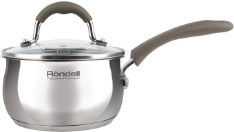 Ковш Rondell Konzept RDS-1228 1.1л. d=14см (с крышкой) стальной - цена, купить или заказать с доставкой в интернет-магазине Ковш Rondell Konzept RDS-1228 1.1л. d=14см (с крышкой) стальной - купить недорого с доставкой в интернет-магазине