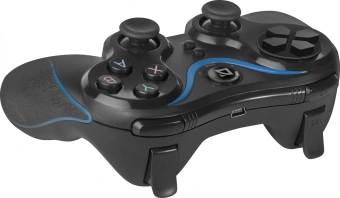 Геймпад Defender Blaster черный Bluetooth Беспроводной виброотдача (в компл.:держатель для смартфона/кабель USB) (64283) - купить недорого с доставкой в интернет-магазине