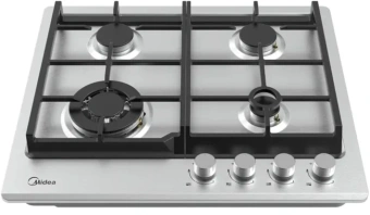 Газовая варочная поверхность Midea MG593TX нержавеющая сталь - купить недорого с доставкой в интернет-магазине