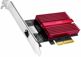 Сетевая карта 10G Ethernet Cudy PE10G PCI Express x4 (упак.:1шт) - купить недорого с доставкой в интернет-магазине