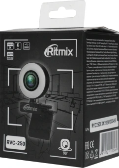 Камера Web Ritmix RVC-250 черный 5Mpix (2592x1944) USB2.0 с микрофоном - купить недорого с доставкой в интернет-магазине