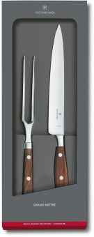 Набор ножей кухон. Victorinox Grand Maitre (7.7240.2) компл.:1предм. вилка дерево подар.коробка - купить недорого с доставкой в интернет-магазине