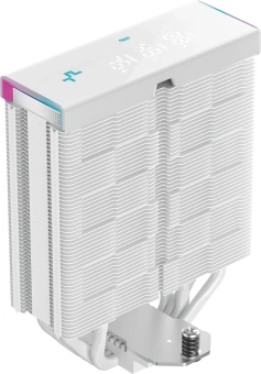 Устройство охлаждения(кулер) Deepcool AK400 Digital Pro Wh Soc-AM5/AM4/1200/1700/1851 белый 4-pin 25dB Al+Cu LCD 220W 695gr Ret (R-AK400-WHAPMN-G) - купить недорого с доставкой в интернет-магазине