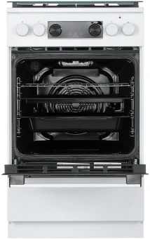 Плита Комбинированная Gorenje GK5C40WF белый (стеклянная крышка) реш.чугун - купить недорого с доставкой в интернет-магазине