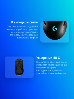Мышь Logitech G903 LightSpeed Hero черный оптическая 25600dpi беспров. USB 9but (910-005674) - купить недорого с доставкой в интернет-магазине
