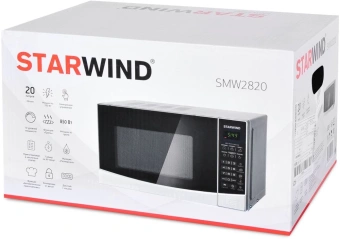 Микроволновая Печь Starwind SMW2820 20л. 700Вт серебристый/черный - купить недорого с доставкой в интернет-магазине