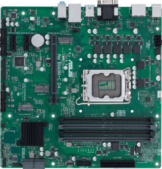 Материнская плата Asus PRO B660M-C D4-CSM Soc-1700 Intel B660 4xDDR4 mATX AC`97 8ch(7.1) GbLAN RAID+VGA+HDMI+DP - купить недорого с доставкой в интернет-магазине