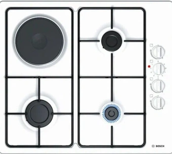 Газовая варочная поверхность Bosch PBY6C2B82Q белый - цена, купить или заказать с доставкой в интернет-магазине Газовая варочная поверхность Bosch PBY6C2B82Q белый - купить недорого с доставкой в интернет-магазине