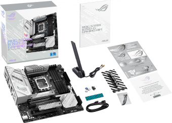 Материнская плата Asus ROG STRIX B760-G GAMING WIFI Soc-1700 Intel B760 4xDDR5 mATX AC`97 8ch(7.1) 2.5Gg RAID+HDMI+DP - купить недорого с доставкой в интернет-магазине