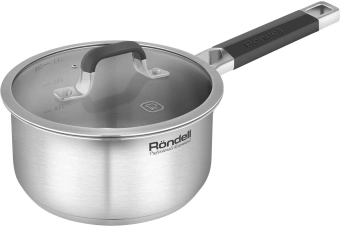 Ковш Rondell Stolz RDS-1751 1.4л. d=16см (с крышкой) стальной - купить недорого с доставкой в интернет-магазине