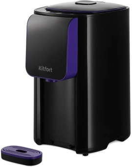 Термопот Kitfort КТ-2517 4.8л. 1450Вт черный/фиолетовый - купить недорого с доставкой в интернет-магазине