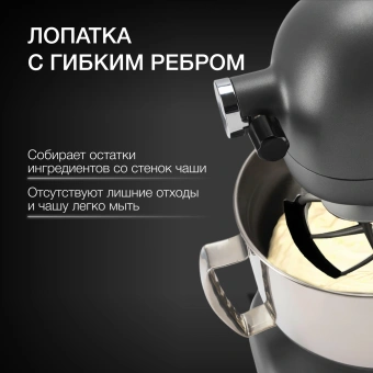 Миксер планетарный Hyundai Select HYM-S8551 1600Вт серебристый - купить недорого с доставкой в интернет-магазине