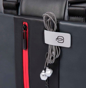Сумка мужская Piquadro Urban CA3339UB00/GRN с отделением для ноутбука 15.6" серая/черная натур.кожа - купить недорого с доставкой в интернет-магазине