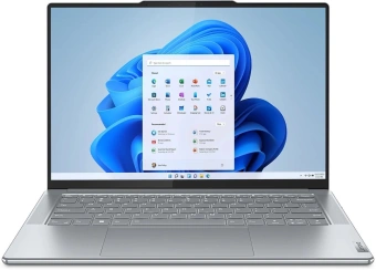 Ноутбук Lenovo Yoga Slim 7 14APU8 Ryzen 5 7640S 16Gb SSD512Gb AMD Radeon 760M 14.5" OLED 2.9K (2944x1840) Windows 11 Home l.grey WiFi BT Cam (83AA001DRU) - купить недорого с доставкой в интернет-магазине