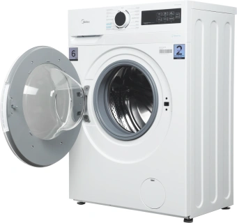Стиральная машина Midea MF01610US40/W класс: A загр.фронтальная макс.:6кг белый - купить недорого с доставкой в интернет-магазине