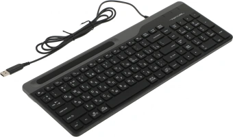 Клавиатура A4Tech FK25 черный/серый USB slim (FK25 BLACK) кабель 1.5м - купить недорого с доставкой в интернет-магазине