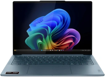 Ноутбук Lenovo Yoga Slim7 14AKP10 Ryzen AI 5 340 16Gb SSD1Tb AMD Radeon 840M 14" OLED 2.8K (2880x1800) Windows 11 Home turquoise WiFi BT Cam (83JY0009RK) - купить недорого с доставкой в интернет-магазине