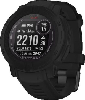 Смарт-часы Garmin Instinct 2 Solar 45мм 0.9" AMOLED корп.черный силикон рем.черный (010-02627-03) - купить недорого с доставкой в интернет-магазине