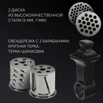 Мясорубка Polaris PMG 1875 RUS 1600Вт черный - купить недорого с доставкой в интернет-магазине