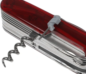Нож перочинный Victorinox CyberTool L (1.7775.T) 91мм 39функц. красный полупрозрачный карт.коробка - купить недорого с доставкой в интернет-магазине