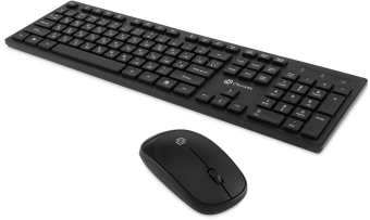 Клавиатура + мышь Оклик S255W клав:черный мышь:черный USB беспроводная Multimedia (1909361) - купить недорого с доставкой в интернет-магазине