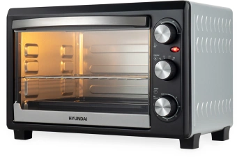Мини-печь Hyundai MIO-HY073 26л. 1500Вт серебристый/черный - цена, купить или заказать с доставкой в интернет-магазине Мини-печь Hyundai MIO-HY073 26л. 1500Вт серебристый/черный - купить недорого с доставкой в интернет-магазине
