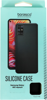 Чехол (клип-кейс) BoraSCO для Samsung Galaxy A02 черный (39906) - купить недорого с доставкой в интернет-магазине