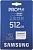 Флеш карта microSDXC 512GB Samsung MB-MD512SA Pro PLUS V30 + adapter