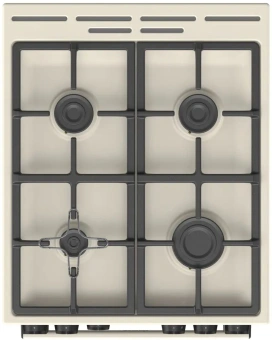 Плита Газовая Gorenje GG5A12BEF бежевый (без крышки) реш.чугун - купить недорого с доставкой в интернет-магазине