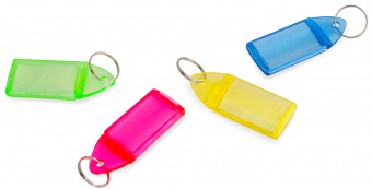 Бирка для ключей Silwerhof 1412740 инфо-окно ассорти (упак.:20шт) пластиковый пакет - купить недорого с доставкой в интернет-магазине