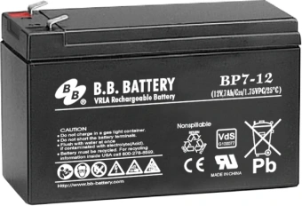 Батарея для ИБП BB BP7-12 12В 7Ач - купить недорого с доставкой в интернет-магазине
