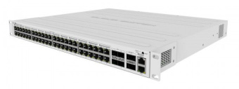 Коммутатор MikroTik CRS354-48P-4S+2Q+RM 1x100Mb 48G 4SFP+ 48PoE+ 700W управляемый - купить недорого с доставкой в интернет-магазине