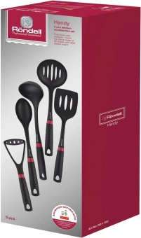 Набор аксессуаров Rondell Handy RD-1750 черный/красный наб.:5предм. упак.:подарочная коробка - купить недорого с доставкой в интернет-магазине