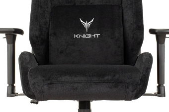 Кресло игровое Knight N1 Fabric черный Light-20 с подголов. крестов. металл - купить недорого с доставкой в интернет-магазине