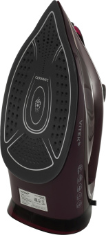 Утюг Vitek VT-IRN1204 3400Вт бордовый - купить недорого с доставкой в интернет-магазине