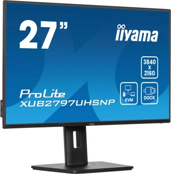 Монитор Iiyama 27" ProLite XUB2797UHSNP-B1 черный IPS LED 16:9 HDMI M/M матовая HAS Piv 1300:1 350cd 178гр/178гр 3840x2160 60Hz DP 4K USB 6.1кг - купить недорого с доставкой в интернет-магазине