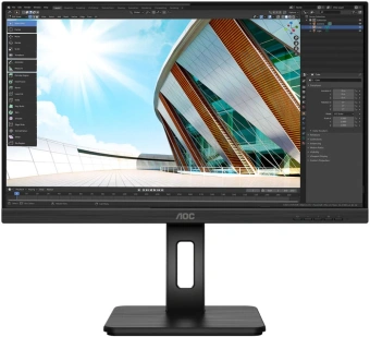 Монитор AOC 23.8" Pro Q24P2Q черный IPS LED 16:9 HDMI M/M матовая HAS Piv 250cd 178гр/178гр 2560x1440 75Hz VGA DP 2K USB 5.14кг - купить недорого с доставкой в интернет-магазине