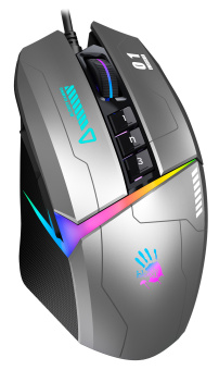 Мышь A4Tech Bloody W60 Max Gun серый/черный оптическая 10000dpi USB 10but - купить недорого с доставкой в интернет-магазине