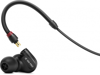 Наушники вкладыши Sennheiser IE 100 Pro 1.3м черный проводные в ушной раковине (508940) - купить недорого с доставкой в интернет-магазине