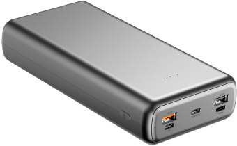 Мобильный аккумулятор TFN Solid PB-283 30000mAh QC/PD 20W 3A 3xUSB-A/USB-C черный (TFN-PB-283-BK) - купить недорого с доставкой в интернет-магазине