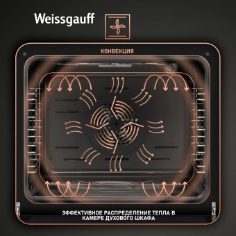 Духовой шкаф Электрический Weissgauff EOV 29 PDB Black Edition черный - купить недорого с доставкой в интернет-магазине