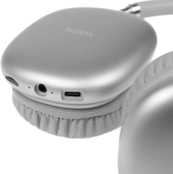 Наушники мониторные Hoco Air Triumph W35 серебристый беспроводные bluetooth оголовье - купить недорого с доставкой в интернет-магазине