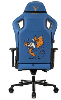 Кресло игровое Knight Craft Dragon синий экокожа с подголов. крестов. металл - купить недорого с доставкой в интернет-магазине