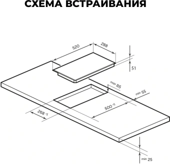 Варочная поверхность Lex EVH 3020B BL черный - купить недорого с доставкой в интернет-магазине