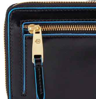 Кошелек женский Piquadro Blue Square PD1354B2R/N черный натур.кожа - купить недорого с доставкой в интернет-магазине