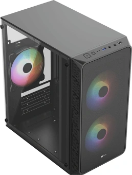Корпус Formula Air Mesh G4 Plus AR черный без БП mATX 1xUSB2.0 audio - купить недорого с доставкой в интернет-магазине